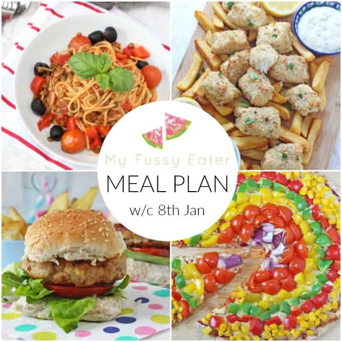 Our family meal plan for the week commencing 8th January 2017