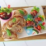 Fun Salad Skewers made with Prosciutto di San Daniele and delicious Grana Padano Cheese Toasties, the perfect lunch for kids and great for play dates!