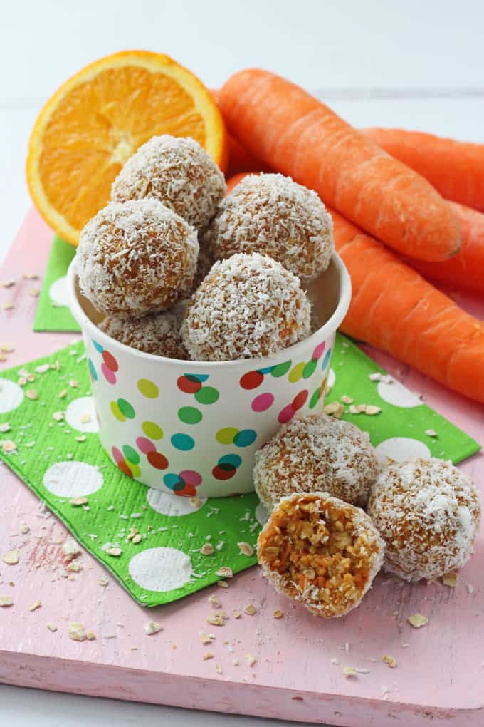 No Bake Carrot Cake Energy Bites