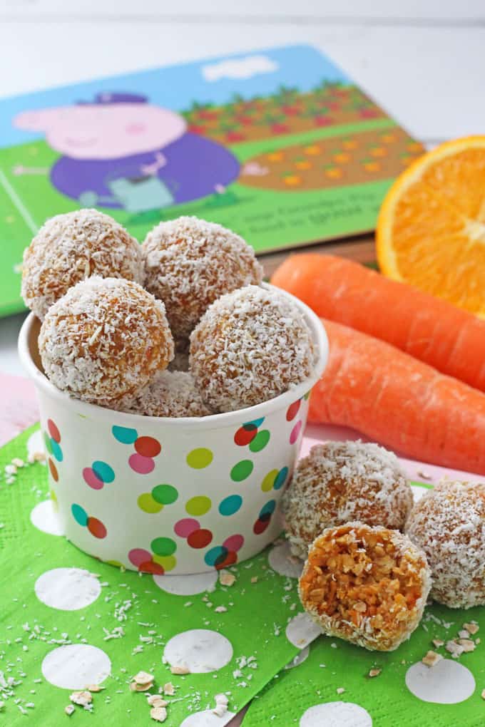 No Bake Carrot Cake Energy Bites