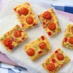 Easy Tomato Frittata Fingers, perfect for a quick and easy kids lunch