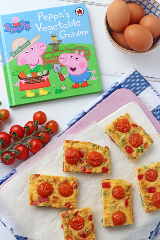 Easy Tomato Frittata Fingers, perfect for a quick and easy kids lunch