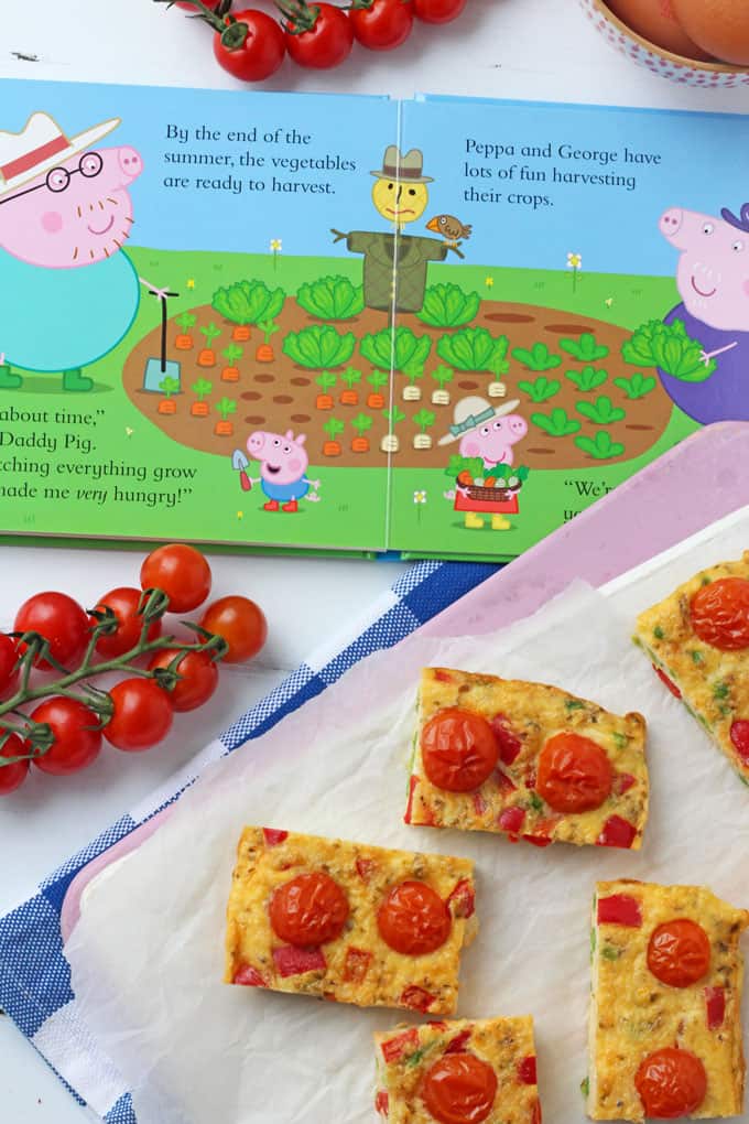 Easy Tomato Frittata Fingers, perfect for a quick and easy kids lunch