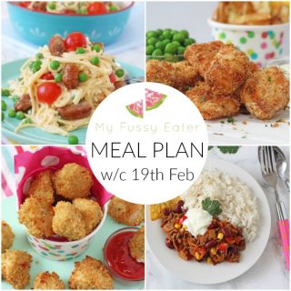 My Fussy Eater Family Meal Plan w/c 19th February 2018