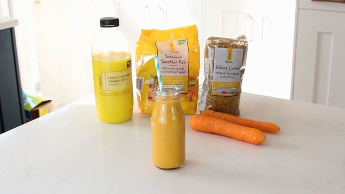 Carrot & Orange Smoothie Ingredients