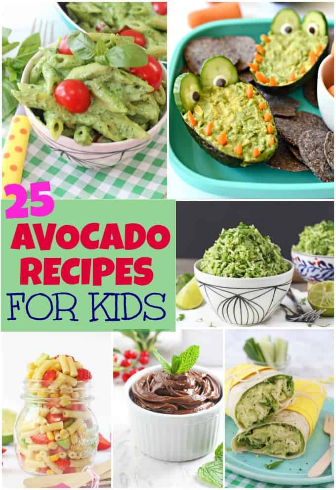 Avocado Recipes for Kids collage 