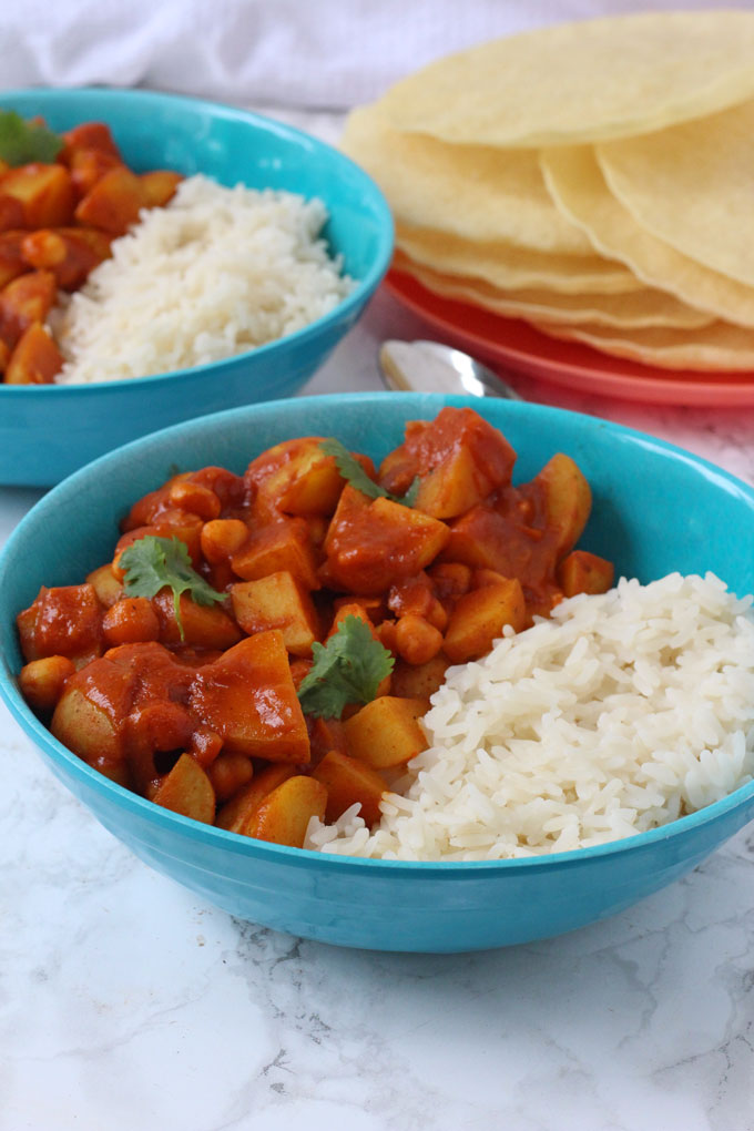 potato & chickpea curry