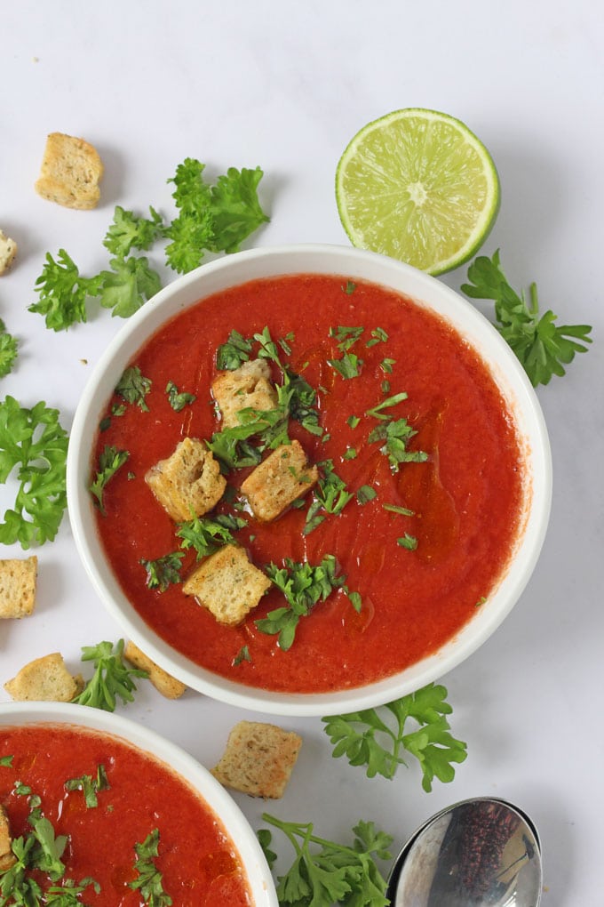 Instant Chilled Gazpacho Tomato Soup