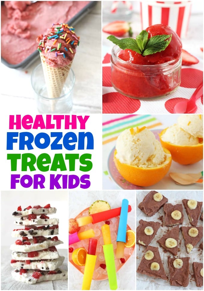 15 Delicious & Healthy Frozen Treats for Kids - from ice creams to sorbets and frozen yoghurt too!