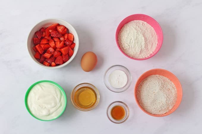 Ingredients for pancakes