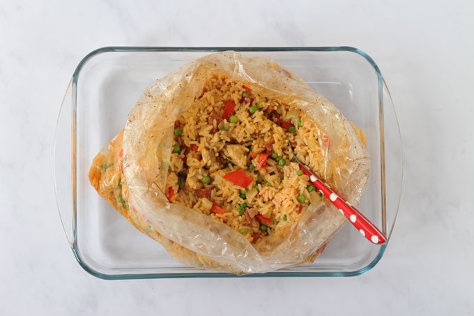 Cooked Paella In A Bag