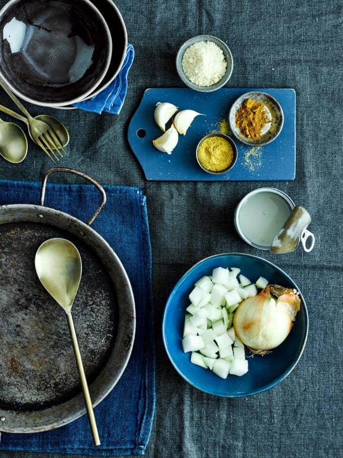 Ingredients for a Coconut Chicken Curry