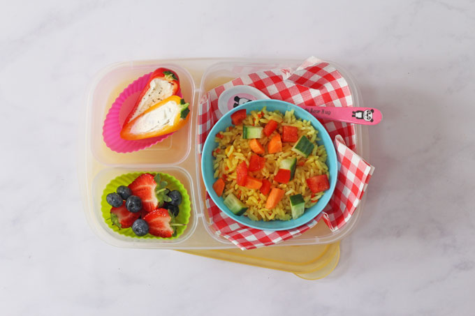 Bento Box Lunch: Wild Rice Salad with Fruit - Carmy - Easy Healthy