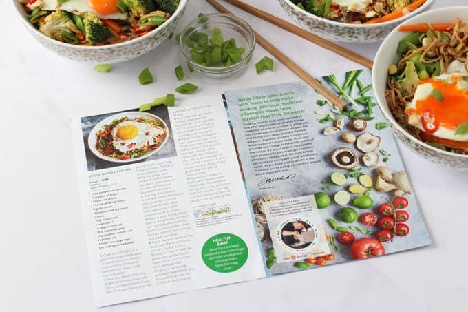 veggie noodle stir fry magazine layout