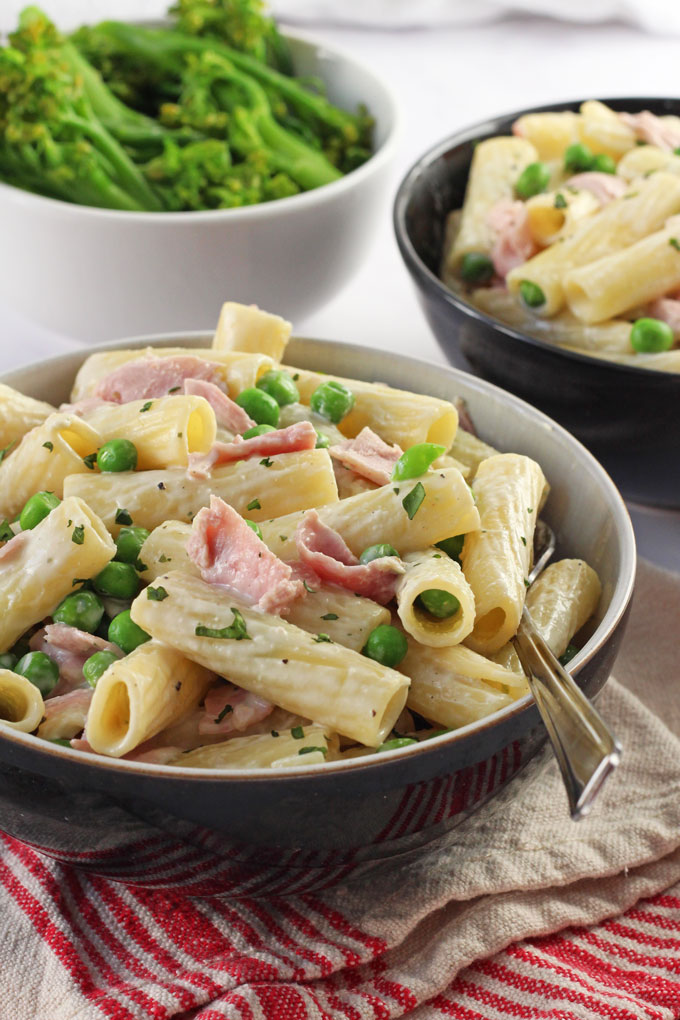 Creamy Ham Pea Pasta My Fussy Eater Easy Kids Recipes