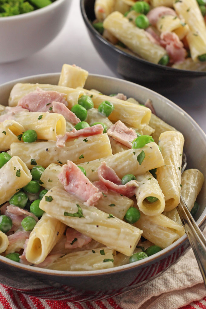 Ham & Pea Pasta recipe for kids