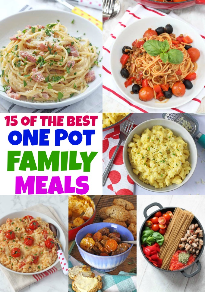 Delicious modern one-pot meal for families on the dinner table