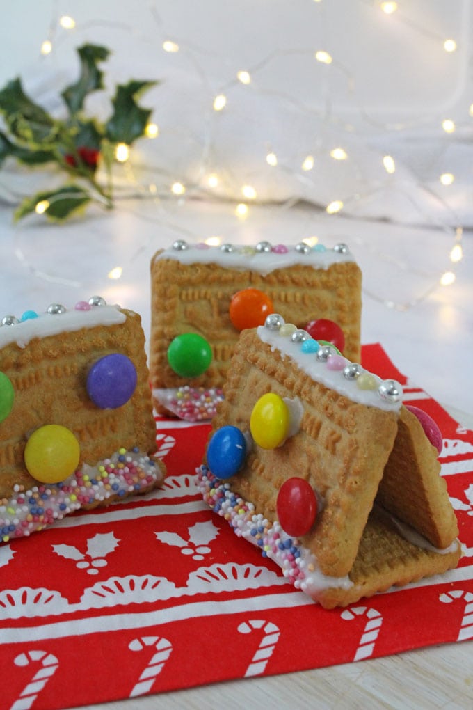 Cookie Gingerbread Houses for Kids