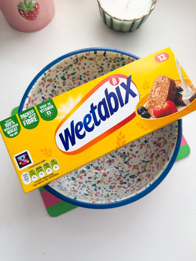 Photo to show packet of weetabix.