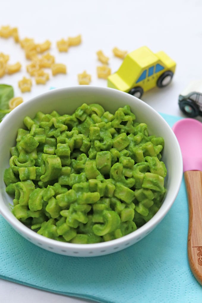 Spinach & Pea Pasta Sauce for baby weaning