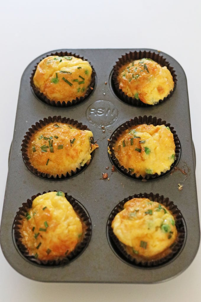 Pea & Sweetcorn Egg Muffins