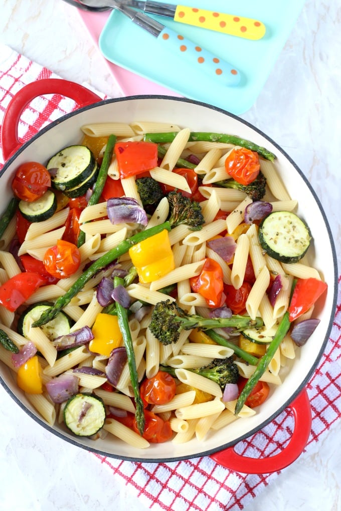 Roasted Veggie Pasta Recipe