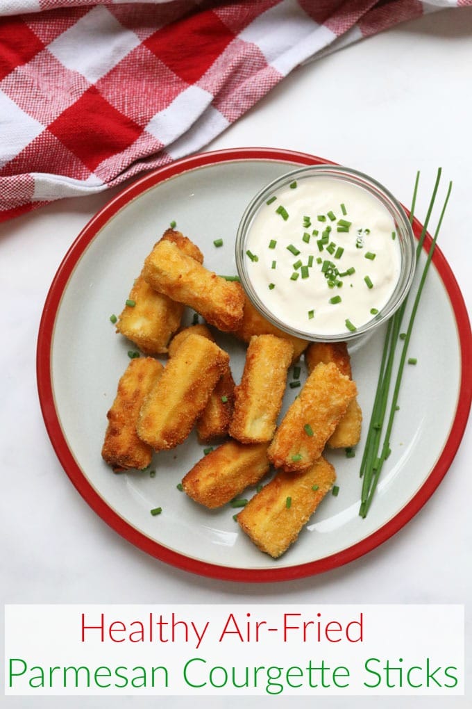 Healthy Airfryer Parmesan Courgette Sticks