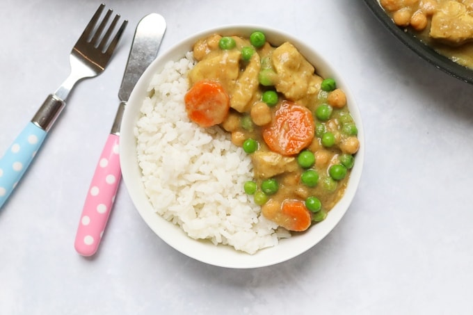 chinese chicken curry kids portion