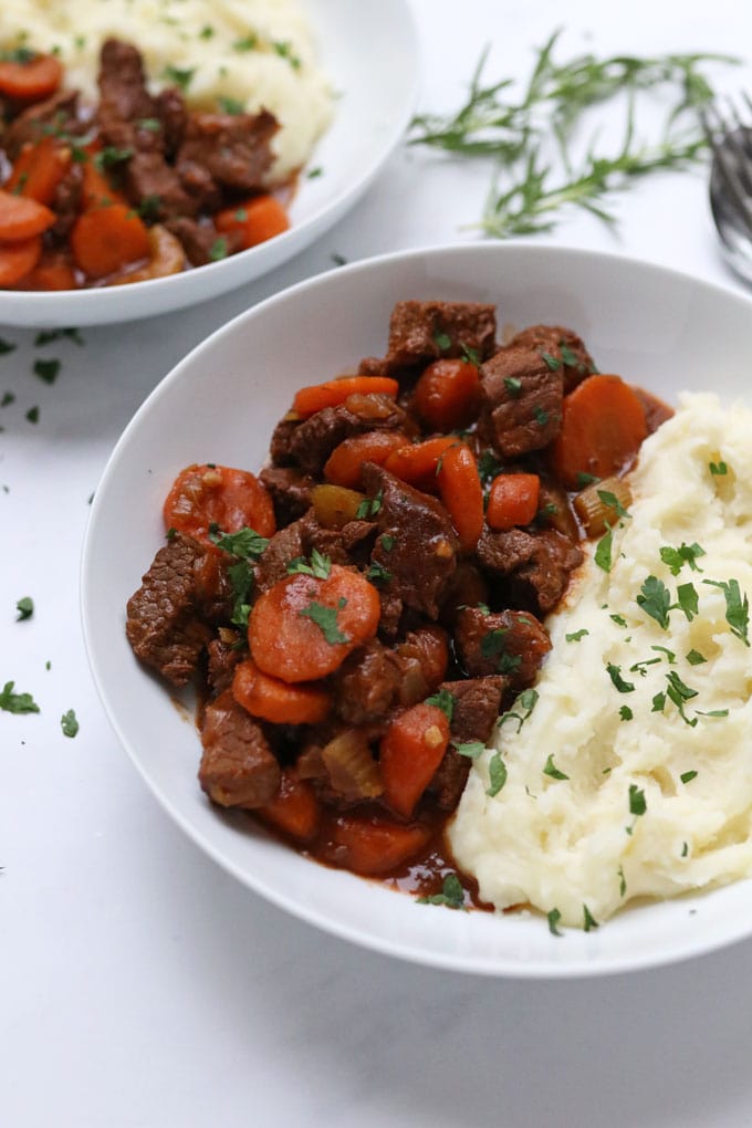 casserole served with mash