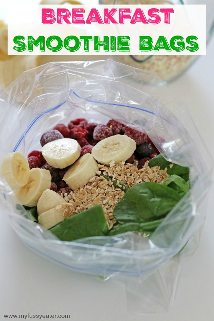 breakfast smoothie bags