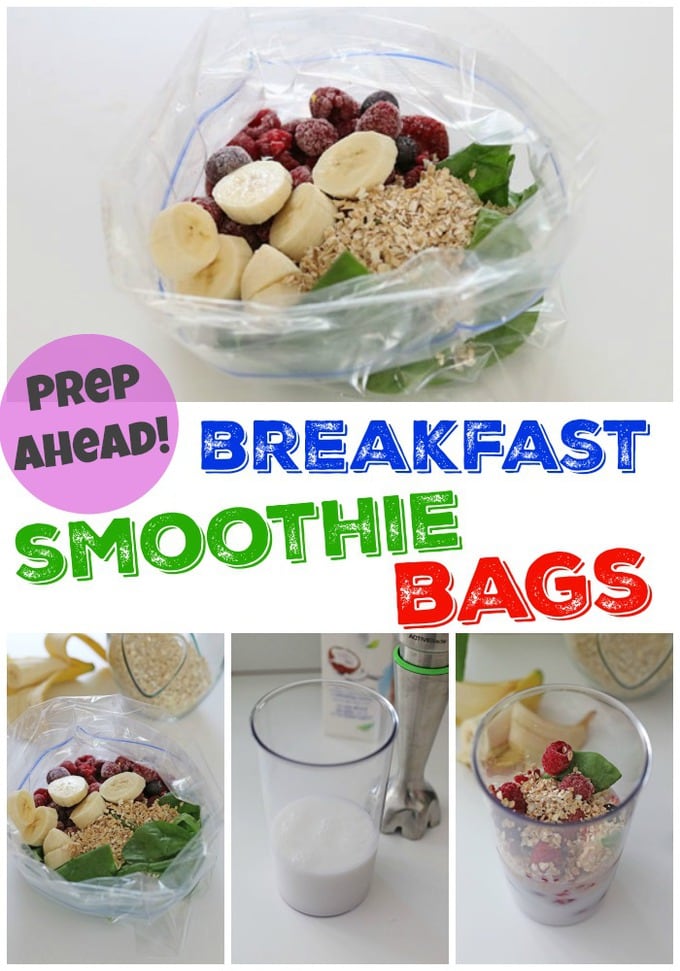 Prep Ahead Breakfast Smoothie Bags