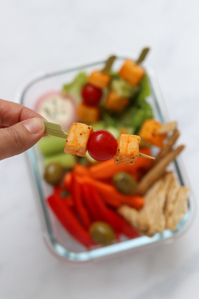A quick, easy and super delicious lunch whipped up in just 5 minutes using Germanto Spicy Gouda Cheese Cubes.