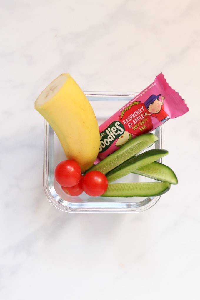 Banana & Oat Bar snack box for kids