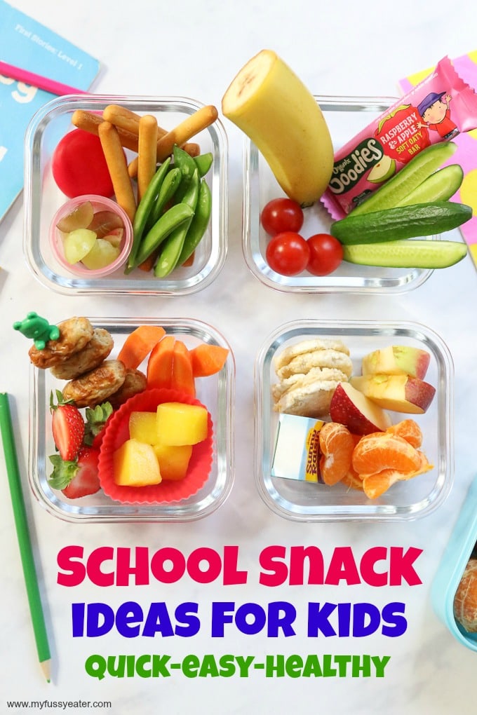 4 Quick & Easy Snack Ideas for Kids to take to School or Nursery
