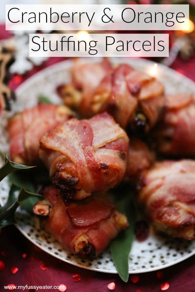 Make Ahead Cranberry & Orange Stuffing Parcels