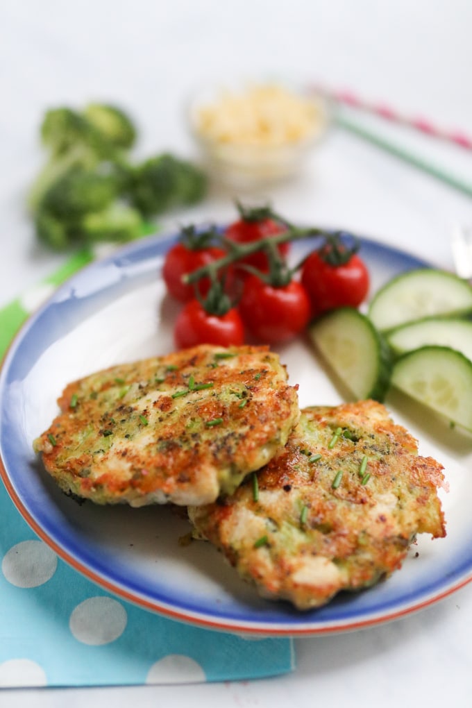 Chicken & Broccoli Fritters for Kids