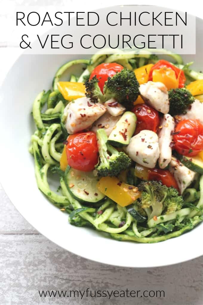 chicken and vegetable courgetti