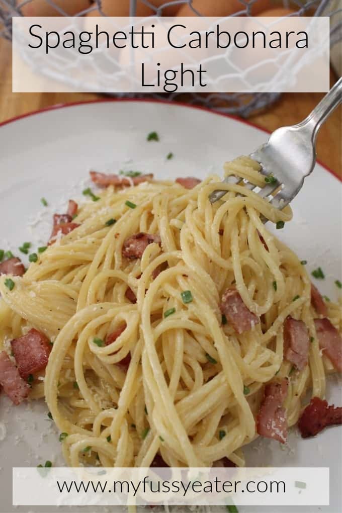 spaghetti carbonara light