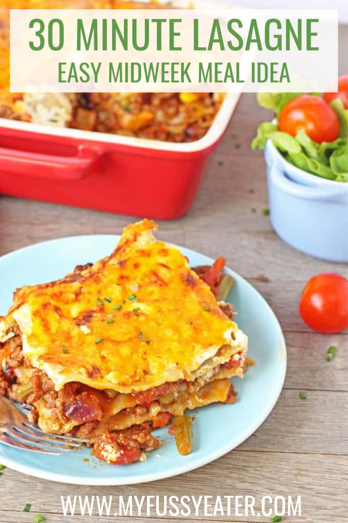 30 minute lasagne