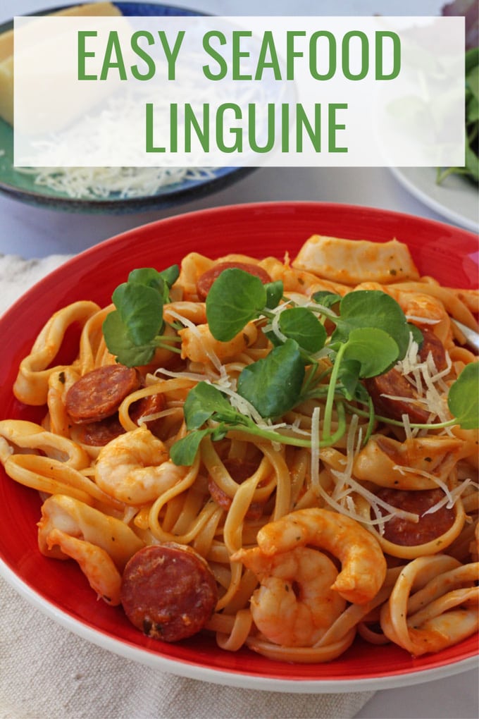 easy seafood linguine