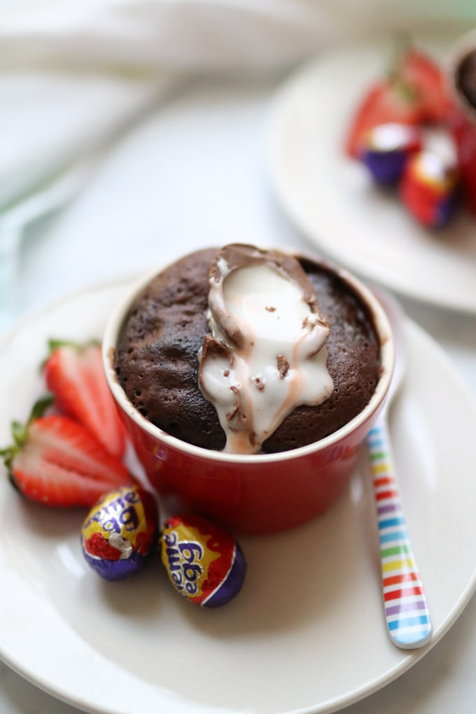 Creme Egg Mug Cake