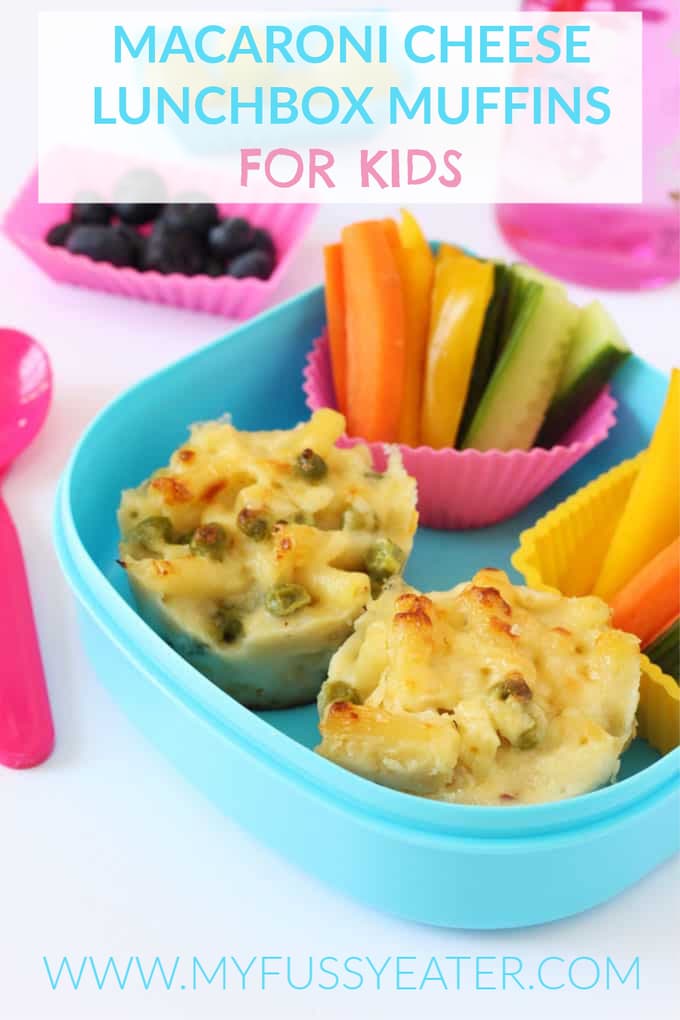 macaroni cheese lunchbox muffins for kids pinterest pin