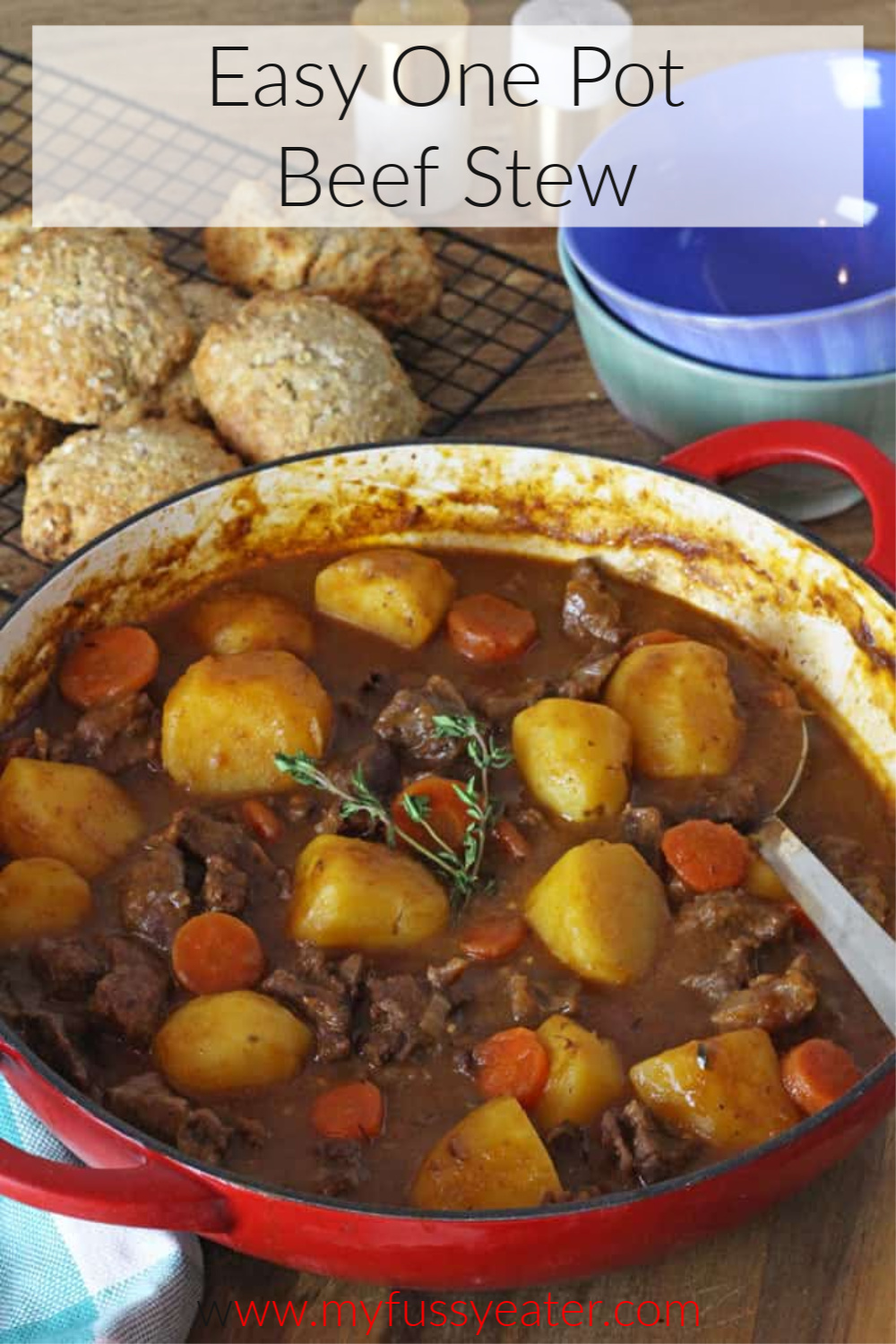 easy one pot beef stew pinterest pin