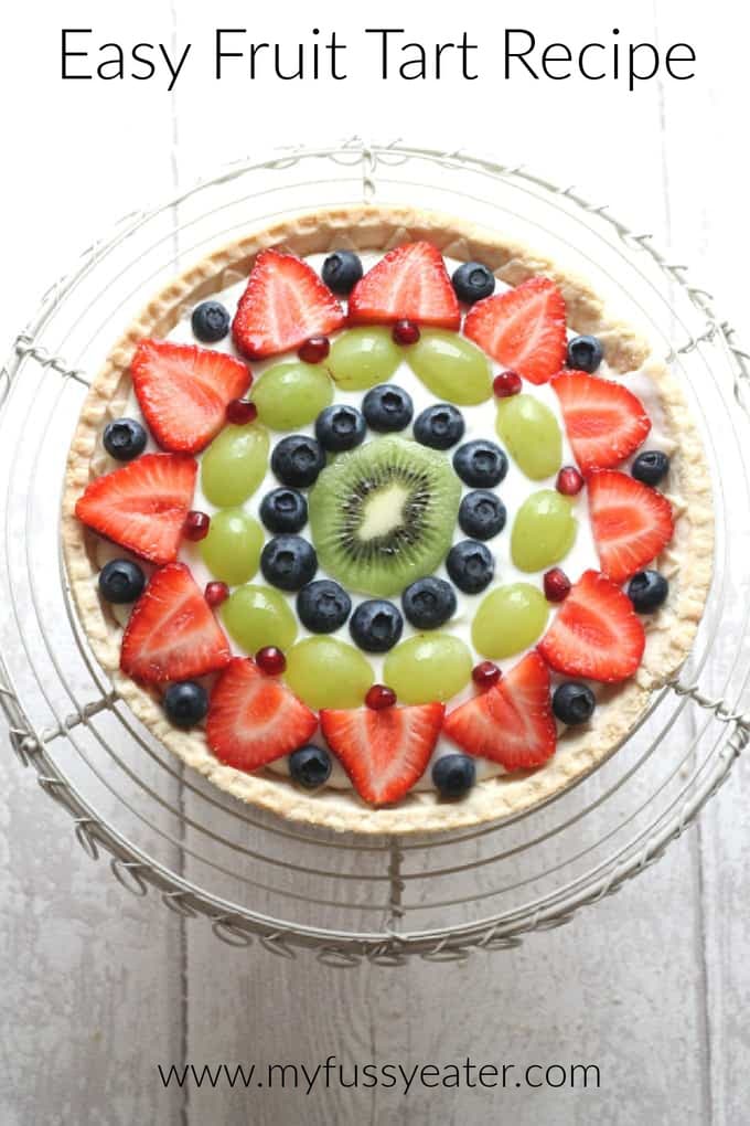 fresh fruit tart pinterest pin