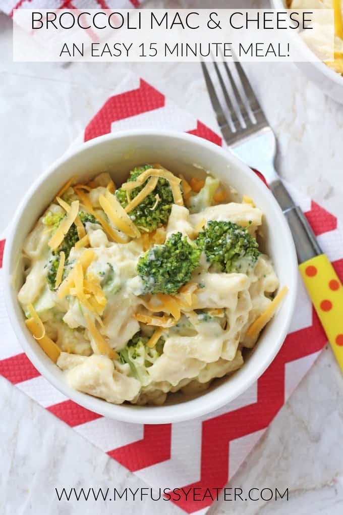 broccoli mac & cheese pinterest pin