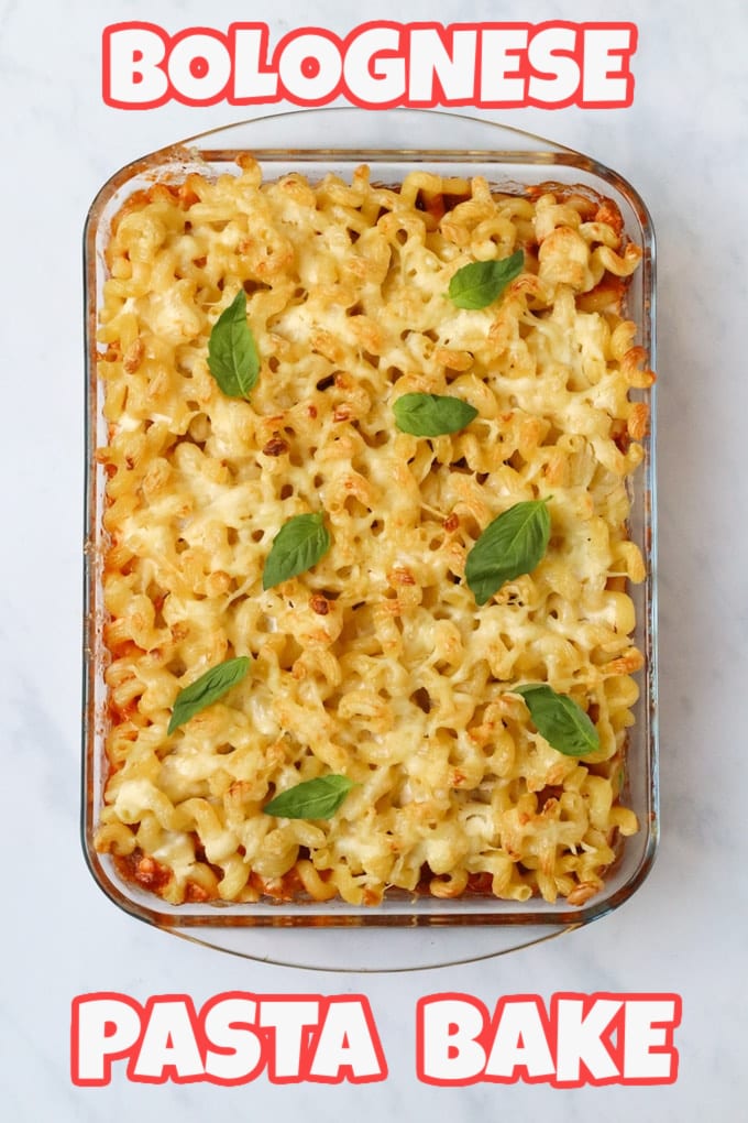 Bolognese Pasta Bake Pinterest Pin