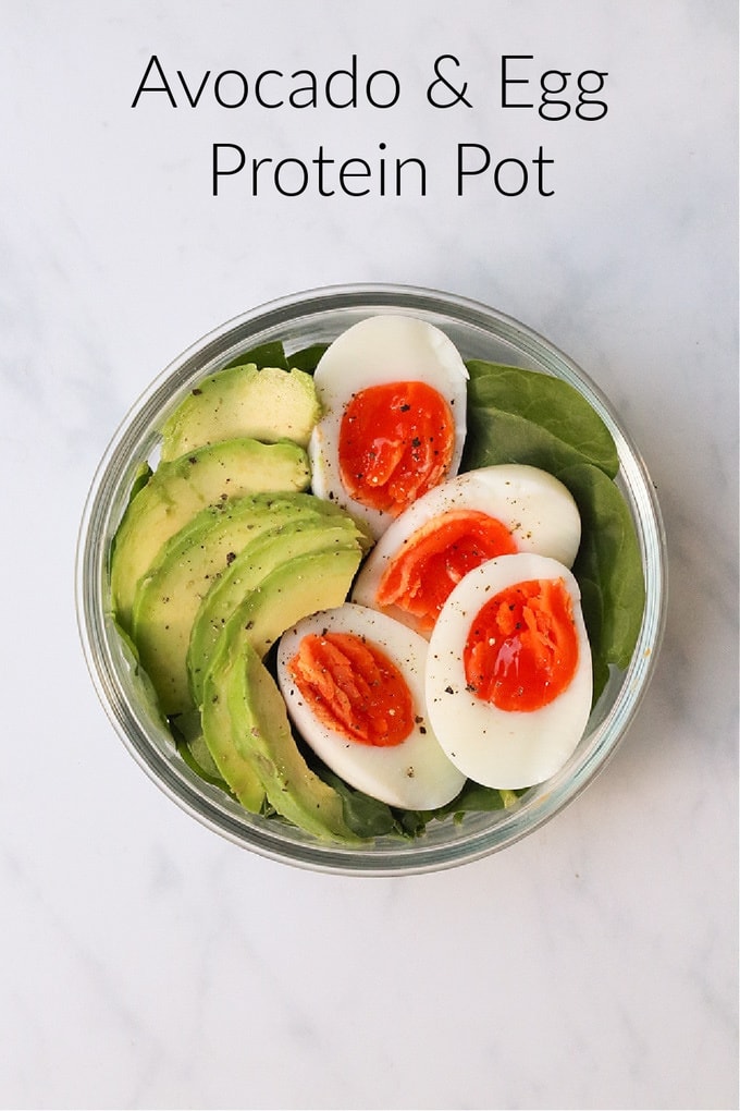 avocado & egg protein pot