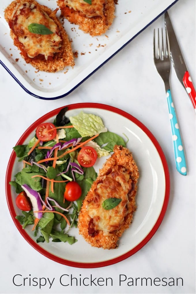 Crispy Chicken Parmesan Pinterest Pin