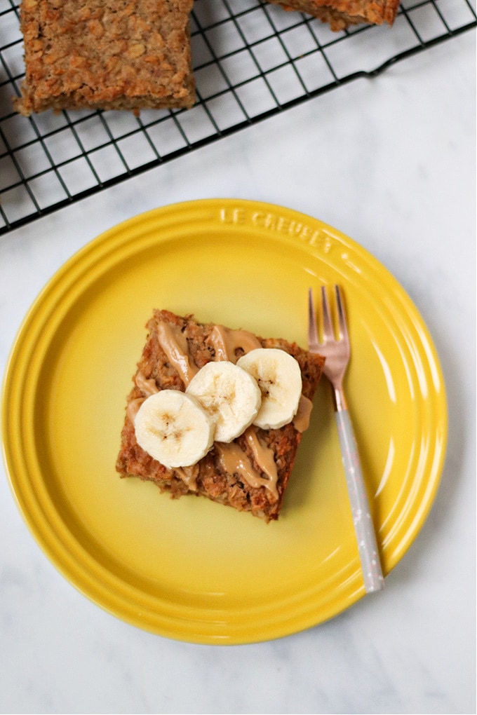 Peanut Butter & Banana Breakfast Bars