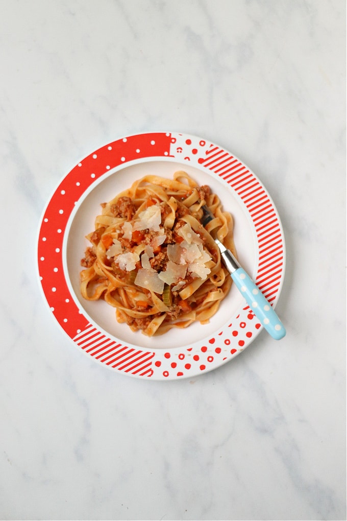 Turkey Sausage Ragu for kids